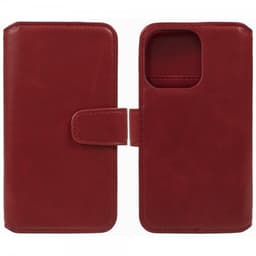 Nordic Covers iPhone 15 Pro Max Etui Essential Leather Poppy Red