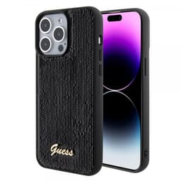 Guess iPhone 15 Pro Max Deksel Sequin Svart