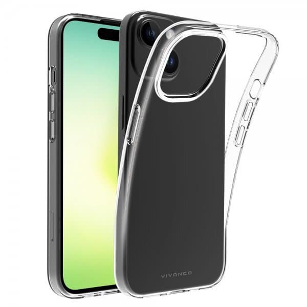 Vivanco iPhone 15 Plus Skal Slim TPU Transparent