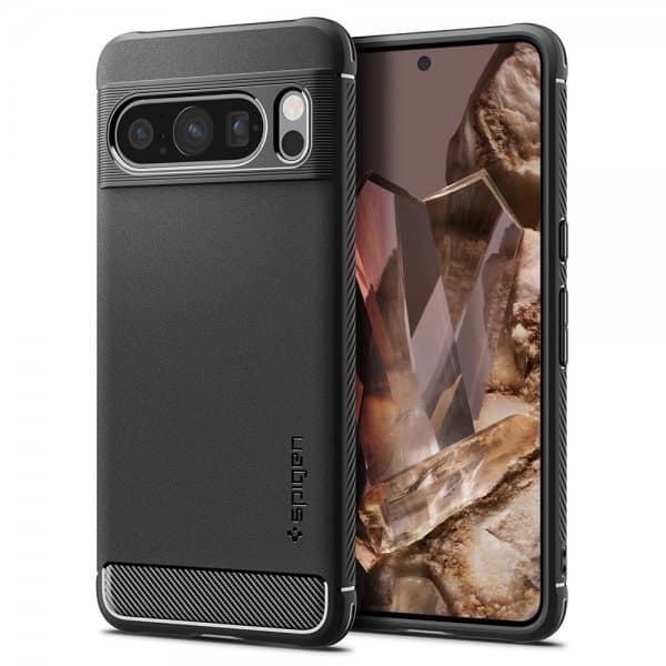 Spigen Google Pixel 8 Pro Skal Rugged Armor Matte Black