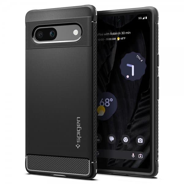 Spigen Google Pixel 7a Cover Rugged Armor Matte Black