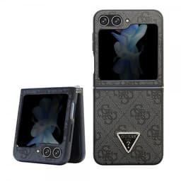 Guess Samsung Galaxy Z Flip 5 Kuori 4G Metal Triangle Strass Musta