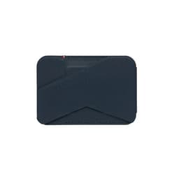 Decoded Kortholder Leather MagSafe Card/Stand Sleeve Navy