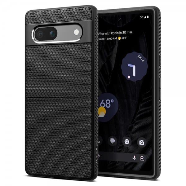 Spigen Google Pixel 7a Kuori Liquid Air Matte Black