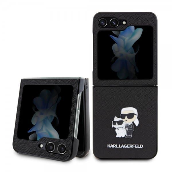 Karl Lagerfeld Samsung Galaxy Z Flip 5 Skal NFT Karl & Choupette Pin Saffiano