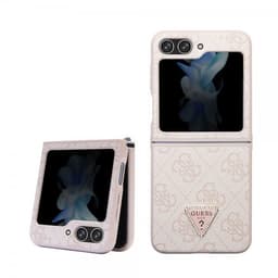 Guess Samsung Galaxy Z Flip 5 Kuori 4G Metal Triangle Strass Vaaleanpunainen