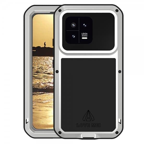 Love Mei Xiaomi 13 Skal Powerful Case Silver