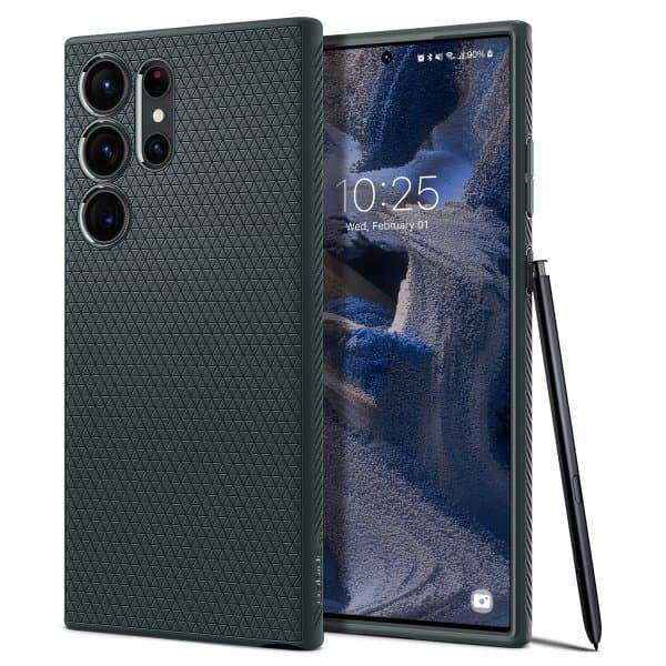Spigen Samsung Galaxy S23 Ultra Cover Liquid Air Abyss Green