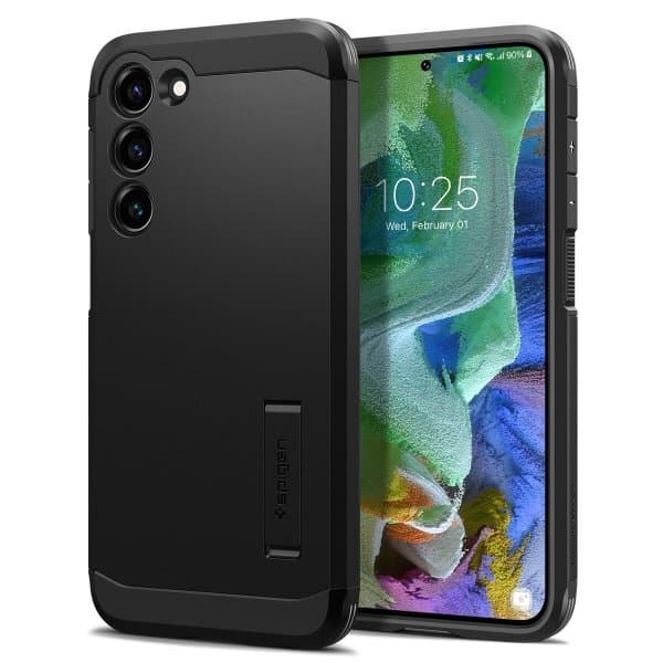 Spigen Samsung Galaxy S23 Plus Kuori Tough Armor Musta