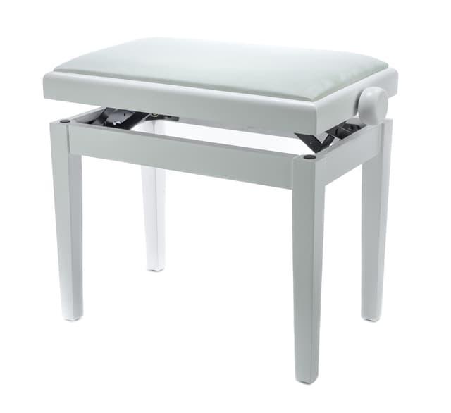 BandMate Adam Piano Bench Deluxe (Matt hvit)