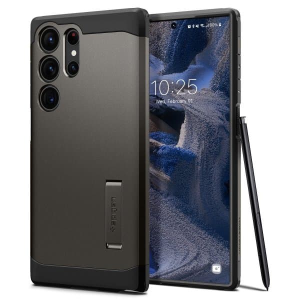 Spigen Samsung Galaxy S23 Ultra Skal Tough Armor Gunmetal