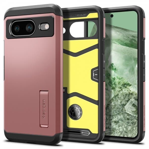 Spigen Google Pixel 8 Deksel Tough Armor Rose Golld