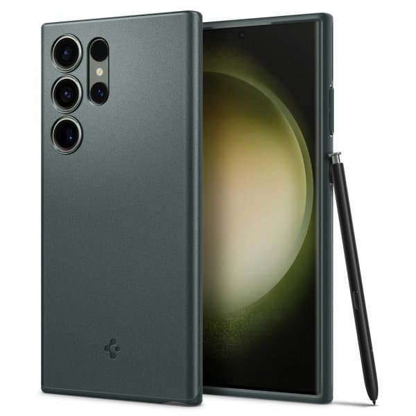 Spigen Samsung Galaxy S23 Ultra Kuori Thin Fit Abyss Green