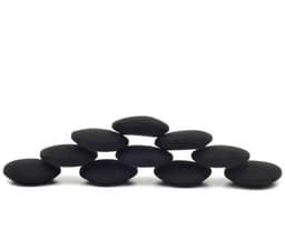 5 paria korvakuulokkeiden vaihtopehmeitä korvatyynyjä, useita kokoja Black 50mm