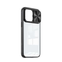 Anti-fald iPhone cover med skubbevindue til kamerabeskyttelse Sort 15x7,5x1 cm iPhone 15