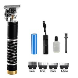 Uppladdningsbar vit spiralsäte elektrisk hårklippare Sort