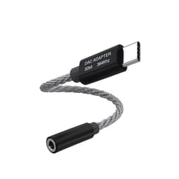 32-bit / 384kHz High Definition USB C - 3,5 mm audiosovitinkaapeli Musta