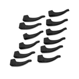 Sklisikker silikonbrilleholder - 12 par Sort