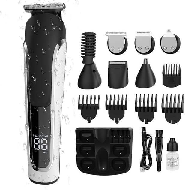 Hårklippare och trimmer med tillbehör Svart