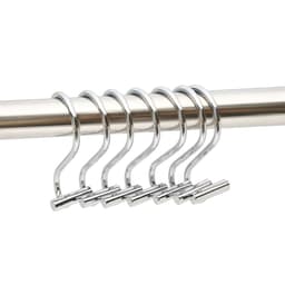 S-formade hängkrokar gardinkrokar 12-pack Silver