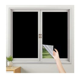 DIY mørklægningsgardin Sort 145 x 100 cm