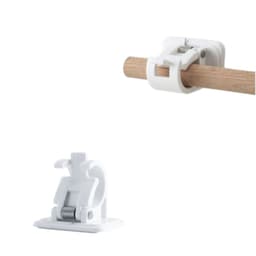 Gardinstångshållare 2-pack Valkoinen