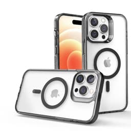 SKALO iPhone 15 Pro Väri Puskurin Magnet Suojakuori - Musta