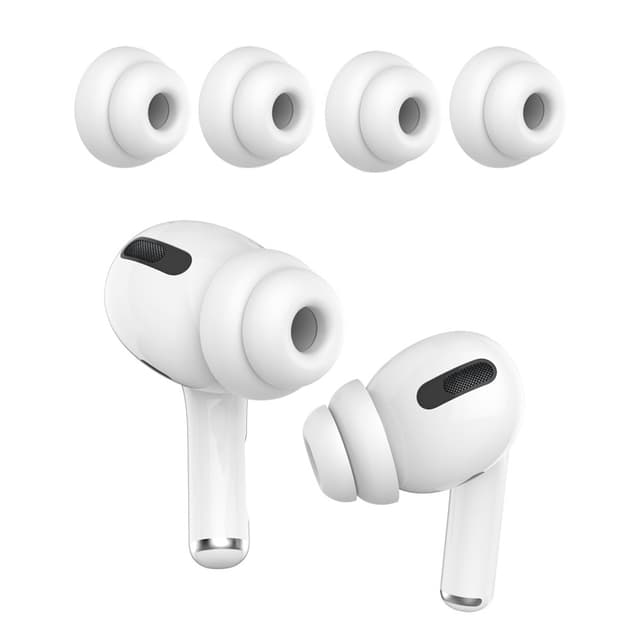 2-PACK AHASTYLE AirPods Pro 1/2 Öronkuddar i Silikon Dubbel Design L
