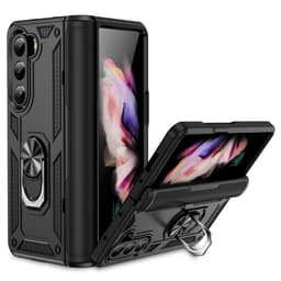 SKALO Samsung Z Fold5 Armor Hybrid Metallring skal - Svart