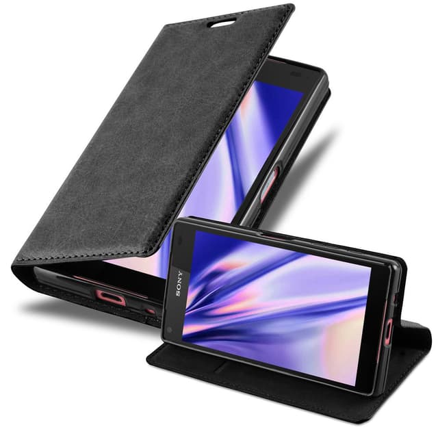 Sony Xperia Z5 COMPACT Suojakuori Kotelo (Musta)