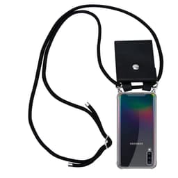 Samsung Galaxy A70 / A70s Deksel med Halskjede (svart)