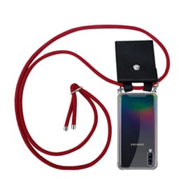 Samsung Galaxy A70 / A70s Deksel med Halskjede (rød)