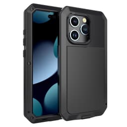 iPhone 15 Pro Heavy Duty Robust Hybrid-fodral Skal + härdat glas