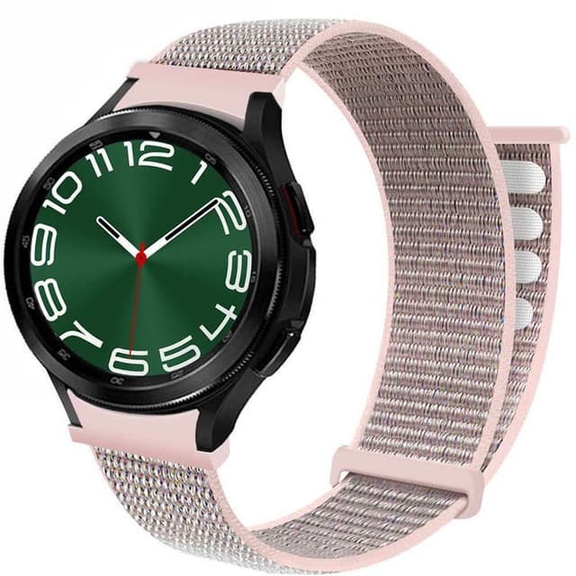 Nylon Armband No-Gap Samsung Galaxy Watch 6 Classic (47mm) - Pink Sand