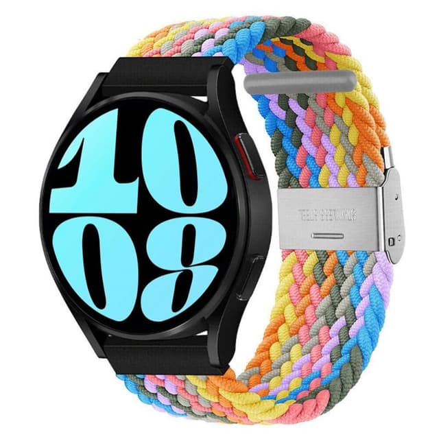 Flettet Elastik Armbånd Samsung Galaxy Watch 6 (40mm) - light rainbow