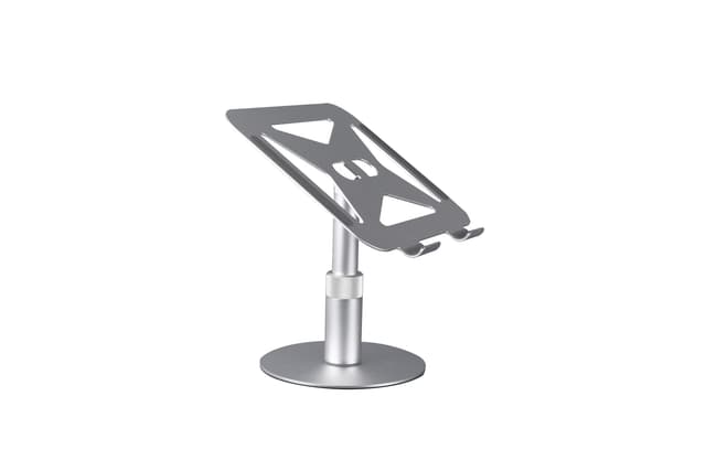 NÖRDIC Vridbart stativ för bärbara datorer i aluminium, justerbar höjd Ergonomiskt datorställ med 360 roterande
