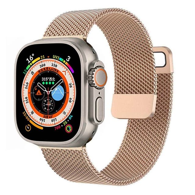 Milanese kellon renneke Apple Watch Ultra 2 (49mm) - Ruusu