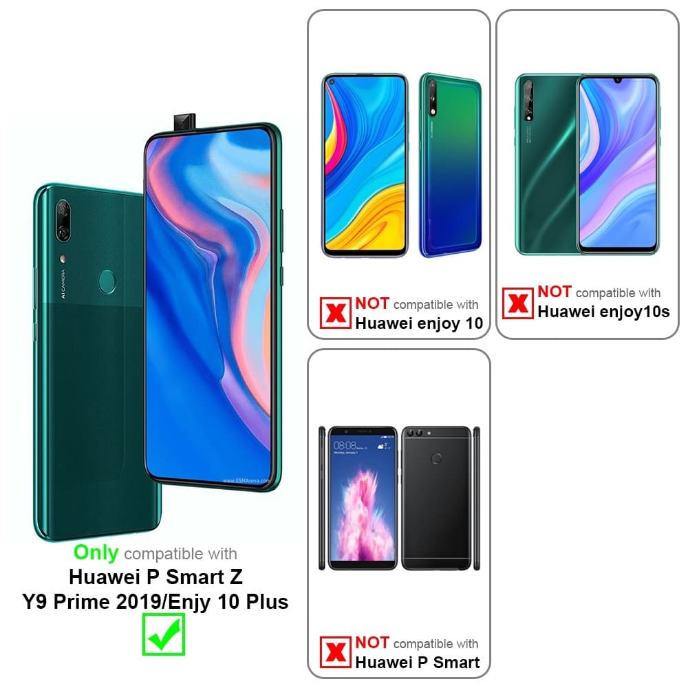 OKZone Cover per Huawei P Smart Z/Y9 Prime 2019, Custodia in PU Pelle per Huawei