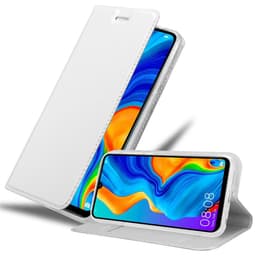 Huawei P30 LITE Pungetui Cover Case (Sølv)