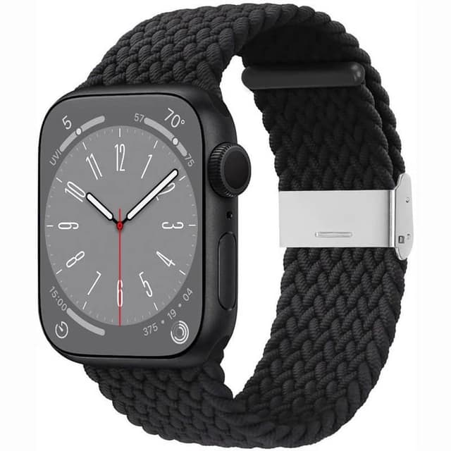 Flettet klokkerem Apple Watch 9 (45mm) - Black