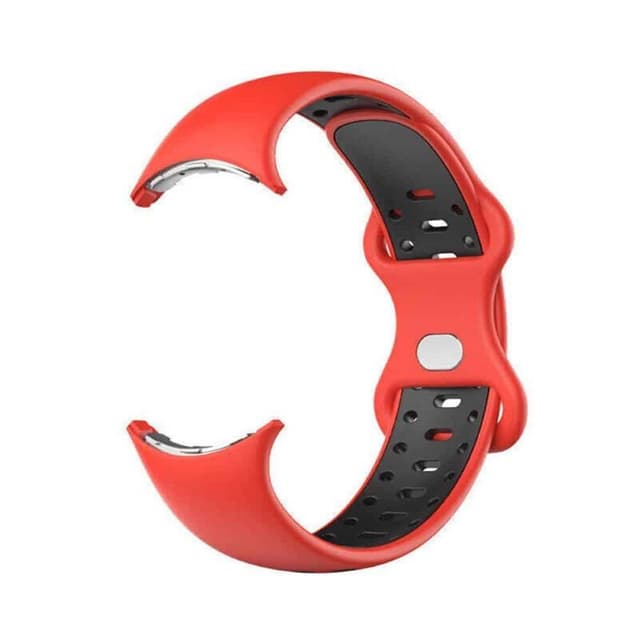 Twin sport urrem Google Pixel Watch 2 - Rød/sort
