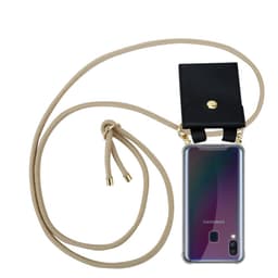 Samsung Galaxy A40 Deksel med Halskjede (brun)