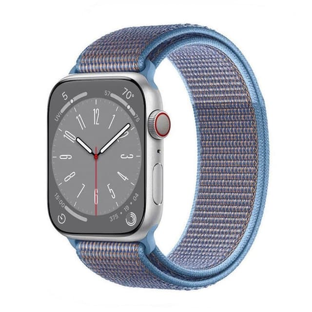 Nylon klokkerem Apple Watch 9 (45mm) - Cerulean