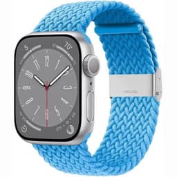 Flätat klockarmband Apple Watch 9 (45mm) - Skyblue