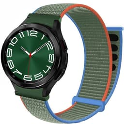 Nylon Armband No-Gap Samsung Galaxy Watch 6 Classic (47mm) - Olive