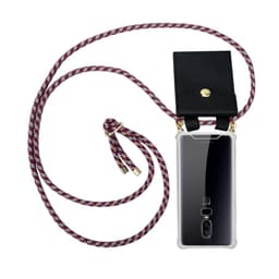 OnePlus 6 Deksel med Halskjede (rød)