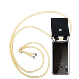 Samsung Galaxy A10e / A20e Deksel med Halskjede (gul)