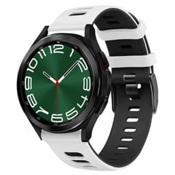 Twin Sport Armband Samsung Galaxy Watch 6 Classic (47mm) - Vit/svart