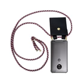Motorola MOTO G5 Etui Cover Kæde (Rød)