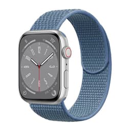 Nylon klockarmband Apple Watch 9 (45mm) - Cape cod blue